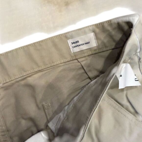 GAP Mens Khaki Carpenter Pants 34x30 Relaxed Fit Workwear - Picture 3 of 5